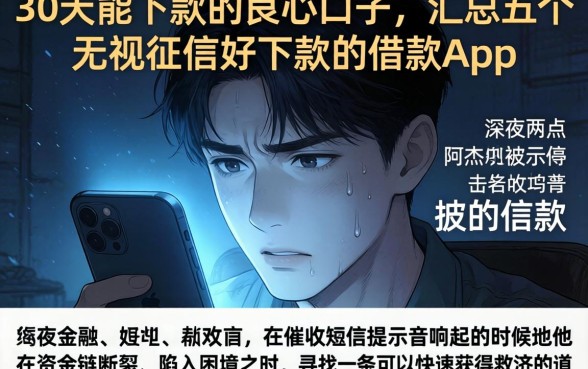 30天能下款的良心口子,汇总五个无视征信好下款的借款app