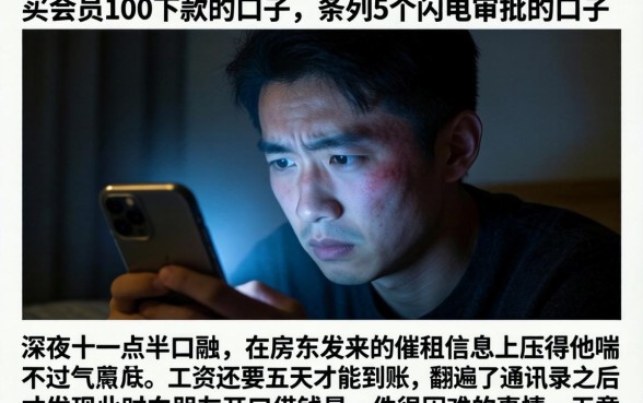 买会员100下款的口子，条列5个闪电审批的口子