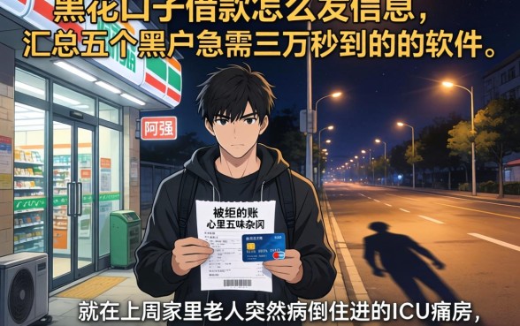 黑花口子借款怎么发信息，汇总五个黑户急需三万秒到的的软件