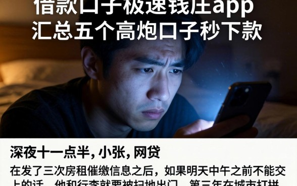 借款口子极速钱庄app，汇总五个高炮口子秒下款