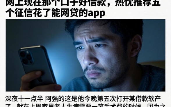网上现在那个口子好借款，热忱推荐五个征信花了能网贷的app