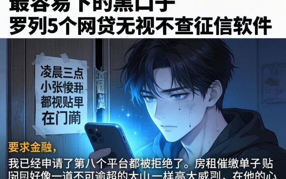 最容易下的黑口子,罗列5个网贷无视不查征信软件