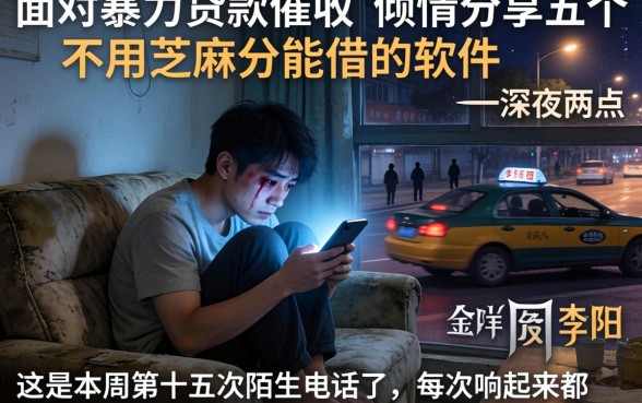 面对暴力贷款催收，倾情分享五个不用芝麻分能借的软件