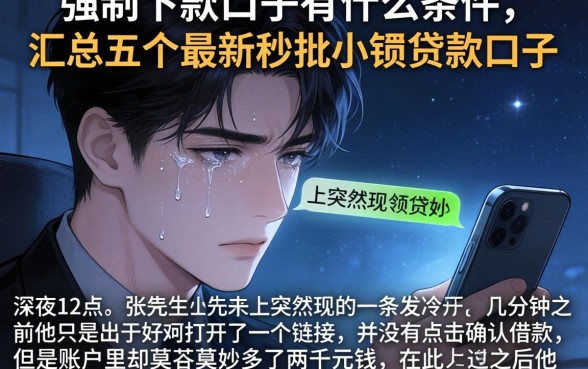 强制下款口子有什么条件，汇总五个最新秒批小额贷款口子