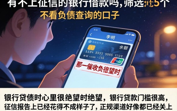 有不上征信的银行借款吗,筛选5个不看负债查询的口子