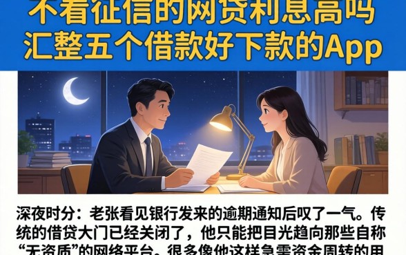 不看征信的网贷利息高吗，汇整五个借款好下款的app