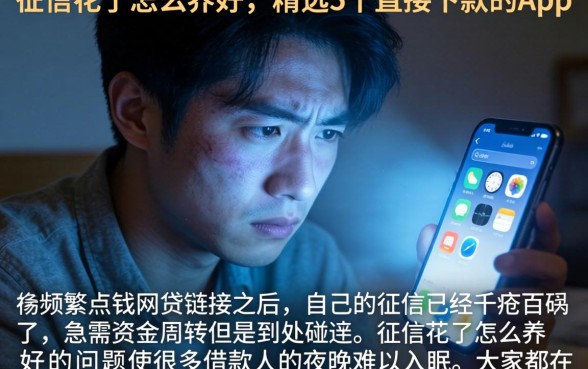征信花了怎么养好,精选5个直接下款的app