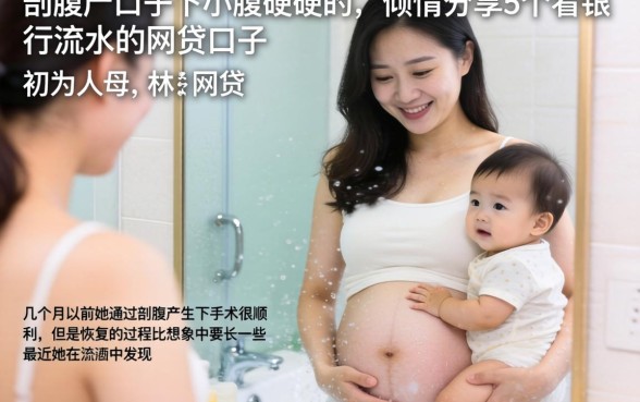 剖腹产口子下小腹硬硬的，倾情分享5个看银行流水的网贷口子