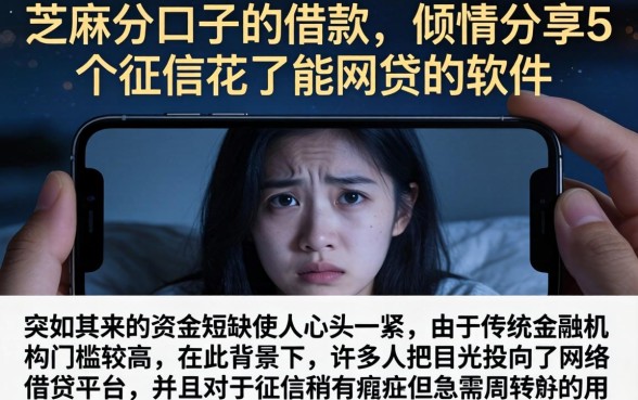 芝麻分口子的借款，倾情分享5个征信花了能网贷的软件