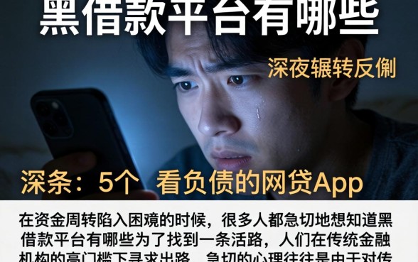黑借款平台有哪些,条列5个不看负债的网贷app