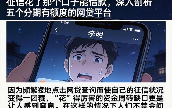 征信花了那个口子能借款，深入剖析五个分期有额度的网贷平台