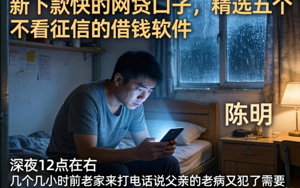 新下款快的网贷口子，精选五个不看征信的借钱软件