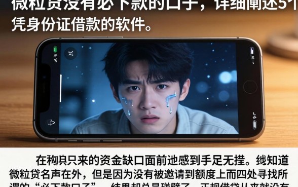 微粒贷没有必下款的口子,详细阐述5个凭身份证借款的软件