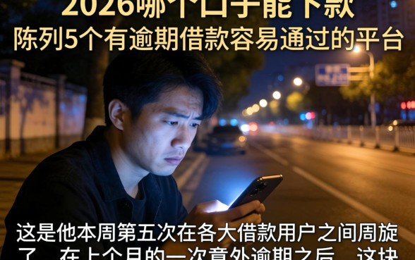 2026哪个口子能下款，陈列5个有逾期借款容易通过的平台