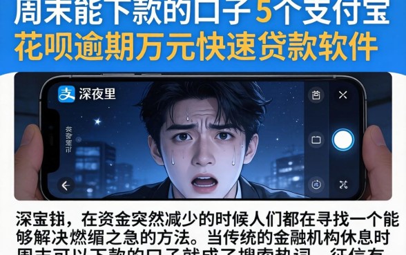周末能下款的口子，概括5个支付宝花呗逾期万元快速贷款软件