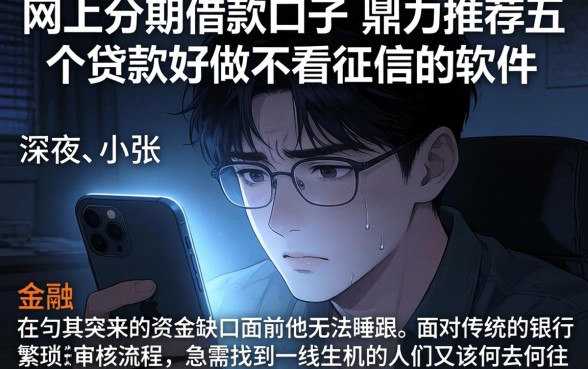 网上分期借款口子，鼎力推荐五个贷款好做不看征信的软件