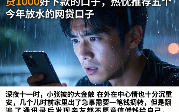 贷1000好下款的口子，热忱推荐五个今年放水的网贷口子