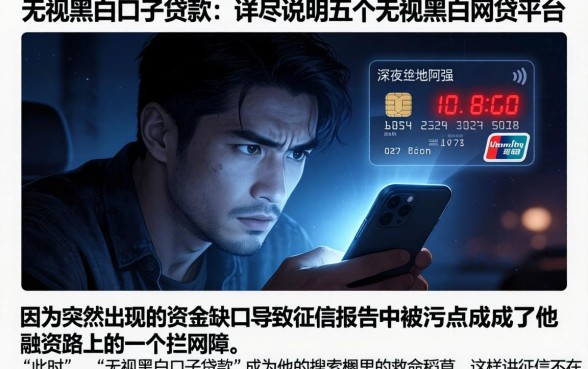 无视黑白口子贷款，详尽说明五个无视黑白的网贷平台