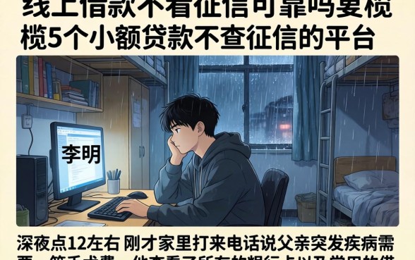 线上借款不看征信可靠吗，概览5个小额贷款不查征信的平台