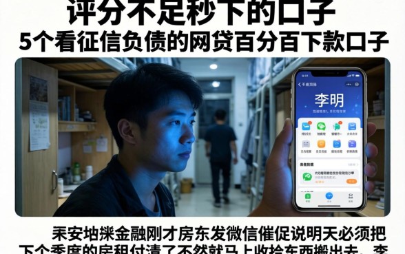 评分不足秒下的口子，概括5个不看征信负债的网贷百分百下款口子