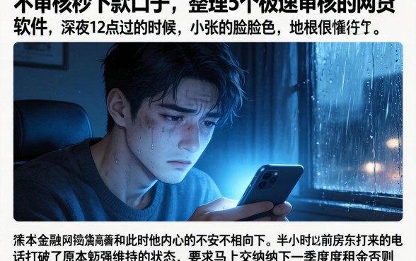 不审核秒下款口子，整理5个极速审核的网贷软件