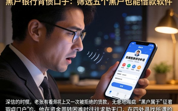 黑户银行背债口子,筛选五个黑户也能借款的软件