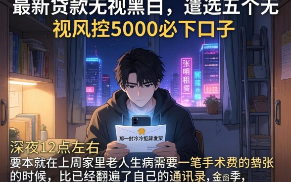 最新贷款无视黑白，遴选五个无视风控5000必下口子
