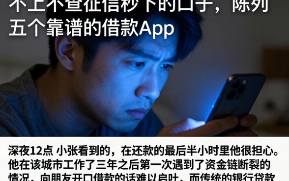 不上不查征信秒下的口子，陈列五个靠谱的借款app