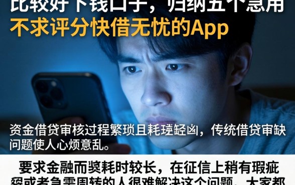 比较好下钱的口子，归纳五个急用不求评分快借无忧的app