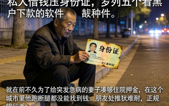 私人借钱压身份证，罗列五个不看黑户下款的软件