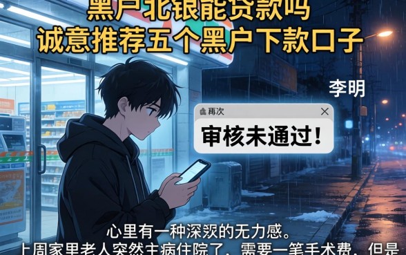 黑户北银能贷款吗，诚意推荐五个黑户下款口子