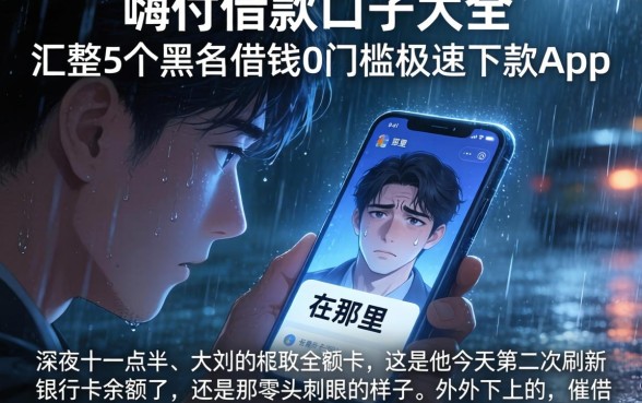 嗨付借款口子大全，汇整5个黑户借钱0门槛极速下款app