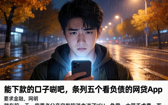 能下款的口子贴吧，条列五个不看负债的网贷app