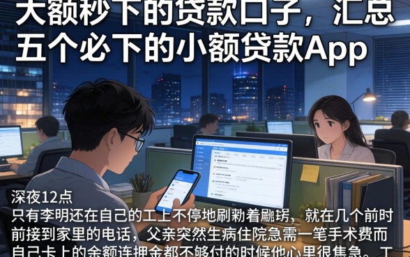 大额秒下的贷款口子，汇总五个必下的小额贷款app
