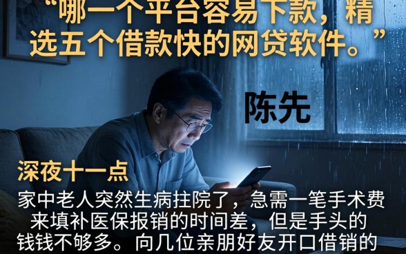 哪一个平台容易下款，精选五个借款快的网贷软件