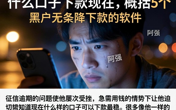 什么口子下款现在，概括5个黑户无条件下款的软件