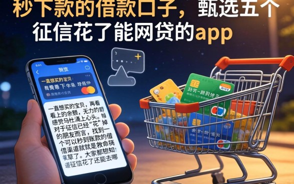 秒下款的借款口子，甄选五个征信花了能网贷的app