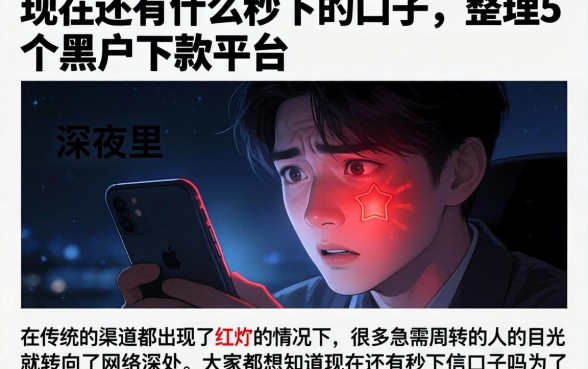 现在还有什么秒下的口子,整理5个黑户下款平台