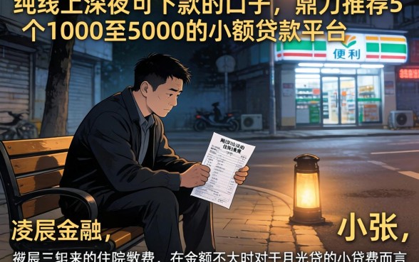 纯线上深夜可下款的口子，鼎力推荐5个1000至5000的小额贷款平台