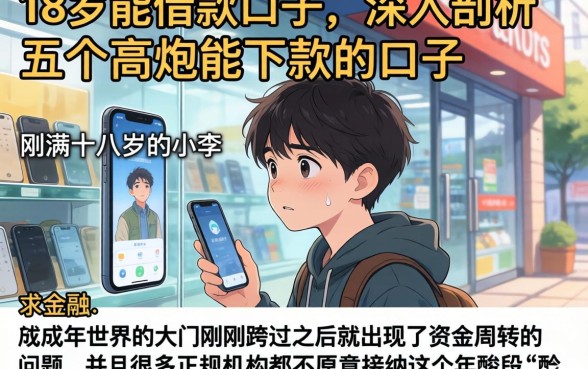 18岁能借款口子,深入剖析五个高炮能下款的口子