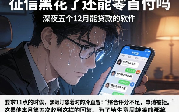 征信黑花了还能零首付吗,概括五个12月能贷款的软件