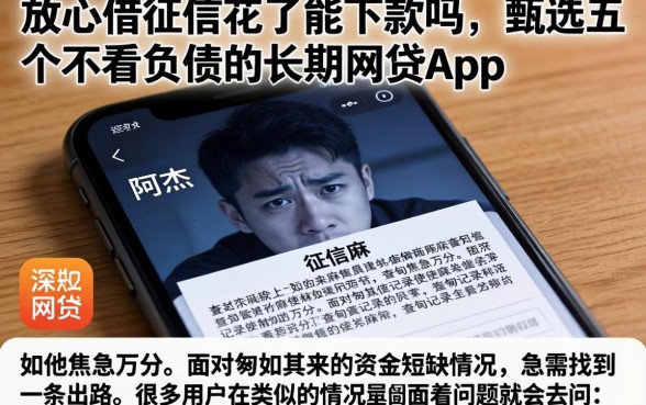 放心借征信花了能下款吗，甄选五个不看负债的长期网贷app