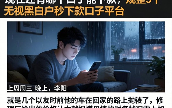 现在还有哪个口子能下款，规整5个无视黑白户秒下款口子平台