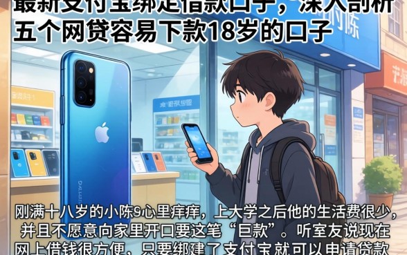 最新支付宝绑定借款口子，深入剖析五个网贷容易下款18岁的口子