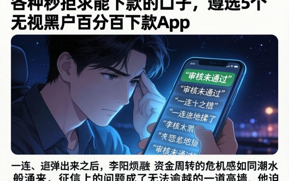 各种秒拒求能下款的口子，遴选5个无视黑户百分百下款app
