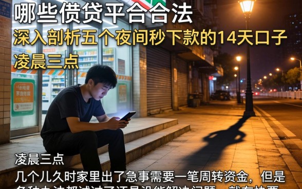 哪些借贷平台合法，深入剖析五个夜间秒下款的14天口子