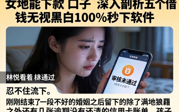女性能下款的口子，深入剖析五个借钱无视黑白100%秒下软件