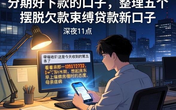 分期好下款的口子，整理五个摆脱欠款束缚贷款新口子