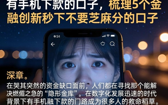 有手机下款的口子,梳理5个金融创新秒下不要芝麻分的口子