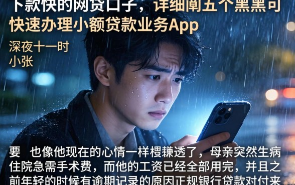 下款快的网贷口子,详细阐述五个黑户可快速办理小额贷款业务的app